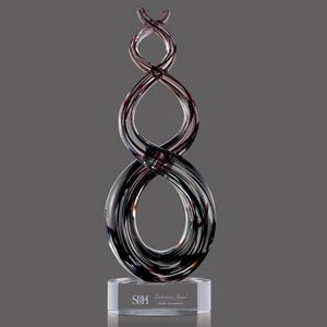 Stratus Art Glass Award on Clear Base - 15.5 in. 