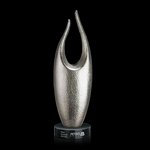 Liverpool Award Aluminum Statuettes on Marble - Silver 18in