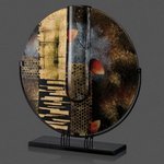 Oxford Art Glass Award- Contoured Round 20 Diam