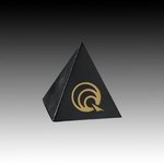 Black Marble Pyramid - 3 in.x 3 in.x 3 in.
