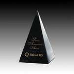 Black Marble Pyramid - 3 in.x 3 in.x 5 in.