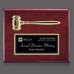 Gavel Plaque - Rosewood 10.5 in.x13 in.