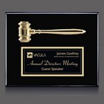 Gavel Plaque - Black 10.5 in.x13 in.