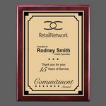 Oakleigh/Everett - Rosewood/Satin Gold 8 in.x10 in.