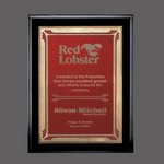 Farnsworth/Sonata - Black/Burgundy 9 in.x12 in.