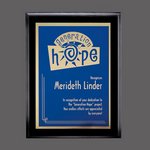 Farnsworth/Simplicity  Plaque- Black/Blue 9 in.x12 in.