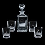Bainbridge Decanter and 4 On-the-Rocks