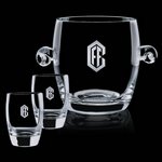 Belfast Ice Bucket and 2 On-the-Rocks Glasses