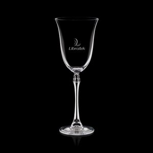 Amadeo Wine Glasses Engraved - 12oz Crystalline 