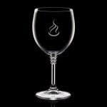 Fiore Wine Glasses Engraved - 8oz Crystalline