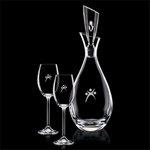 Juliette Decanter and 2 Wine Glasses Engraved