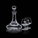 Elegance Ship's Decanter and 2 Brandy Snifters
