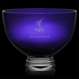 Alexandra Footed Bowl - Cobalt 10 in. 