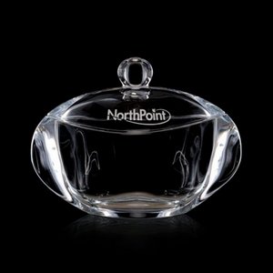 Tilden Candy Bowl and Lid - 7 in. Crystalline 