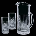Carey Pitcher and 2 Hiball Glasses