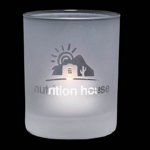 Evaton Frosted Candleholder - 2.5 in. Small 