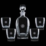 Collingwood Decanter and 4 On-the-Rocks