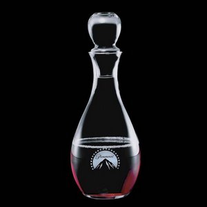 Carberry 33oz Wine Glasses Engraved Decanter and Lid 