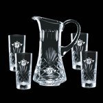 Cavanaugh Pitcher and 4 Hiball Glass Glass