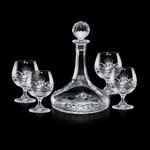 Cavanaugh Ship's Decanter and 4 Brandy