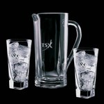 Chesswood Pitcher and 2 Hiball Glass Glass