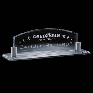 Worchester Nameplate - Jade/Alum 9 in. 