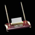 Bentley Pen/Cardholder - Rosewood/Gold