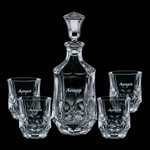 Foxborough Decanter and 4 On-the-Rocks