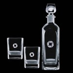 Langley Decanter and 2 On-the-Rocks