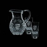 Medallion Pitcher and 2 Hiball Glass