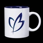Thames Mug - 11oz Cobalt/White