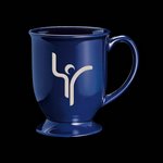 Panama Footed Mug - 17oz Cobalt Blue
