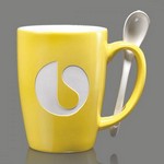 Winfield Engraved Coffee Mug & Spoon