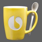 Winfield Mug and Spoon - 15oz Yellow