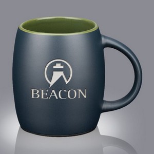 Adelina Barrel Mug - 14oz Black/Olive 