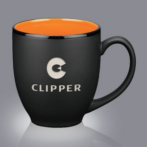 Dereham Mug - 16oz Black/Orange 