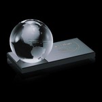 Globe on Ebony - Optical/Ebony 4 in. Diam