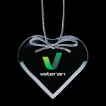 Jade Ornament w/VividPrint - Heart