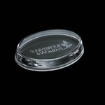 Oval Paperweight Engraved - 4 in.