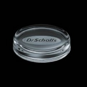 Round Francine Paperweight - 3 .5 