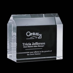 Homestead Paperweight - Optical 4 in. 