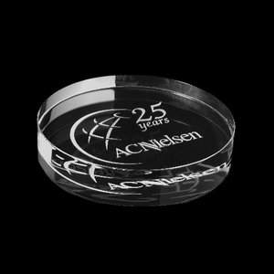 Medina Paperweight - Optical 3.5 in. Round 