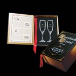 Storybook Classic Black - 2 Champagne Flutes