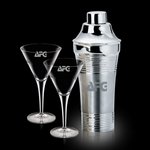 Rockport Shaker and 2 Belfast Martini Glasses