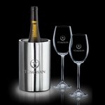 Jacobs Wine Cooler & 2 Woodbridge Wine Glasses
