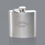 Orlando Hip Flask - 6oz Brushed Stainless