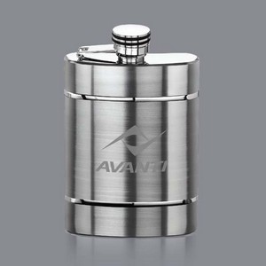 Larsson Hip Flask - 6oz Stainless Steel 