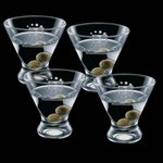 Brisbane 8oz Stemless Martini Glasses (Set of 4)