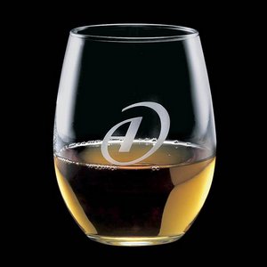 Stanford Stemless Wine Glasses Engraved Glasses - 15 oz 