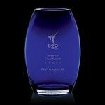 Bolton Oval Vase - Cobalt 10 in.